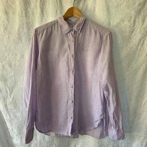 Uniqlo Premium Linen Long-Sleeve Shirt Size M